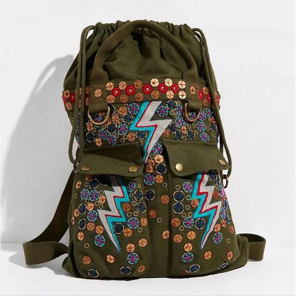 Free People x The Falls Fireworks Backpack - Picture 1 of 8